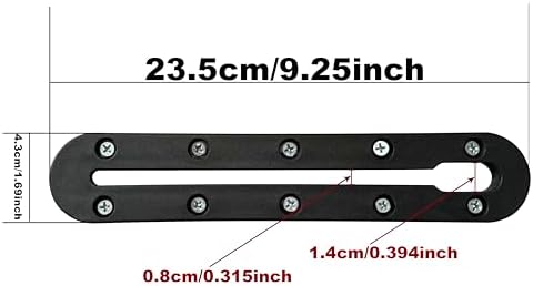 2 Pack Fishing Rod Holder with Track Mount Universal T-Shaped Screw Mounted on Rail for Kayak, Canoe, Fishing Boat - Image 5