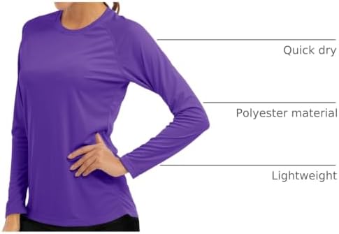 MAGCOMSEN Women's Long Sleeve Shirts UPF 50+ Sun Protection Shirts for Hiking Fishing Workout Rash Guard - Image 4