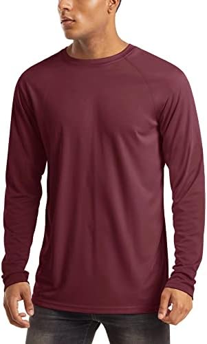MAGCOMSEN Men's Long Sleeve Shirts UPF 50+ UV Sun Protection Athletic Shirts for Hiking Running Workout Rash Guard by MAGCOMSEN