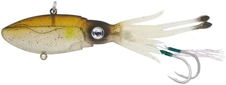 Nomad Design Original Squidtrex Patented Vibrating Fishing Lure - TPE Soft Plastic Lure Bait for Saltwater with Strong BKK Assist Hooks, Fishing Bait that Catches Many Species by NomadDesign