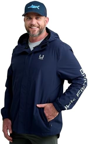 HUK - Men's Storm Jacket, Heavy Duty Fishing Rain Coat by HUK