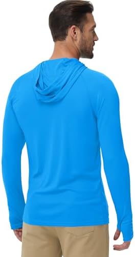 Boladeci Men's UPF 50+ Sun Protection Lightweight Hoodie Shirts Long Sleeve Fishing Shirt SPF UV Hiking Swim - Image 4