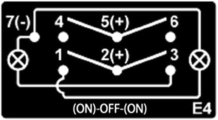 12V Dual RED Led Drive Tilt Momentary Rocker Switch with Wires (ON)-Off-(ON) DPDT Switch for Car Boat Marine Ship Console Replacement Waterproof Switch IP66 - Image 7