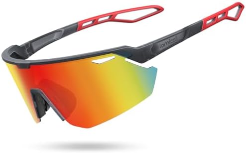 Lamicall 24g Polarized Sports Sunglasses for Men Women - UV400 Protection Sun Glasses for Baseball Running Cycling Fishing by Lamicall