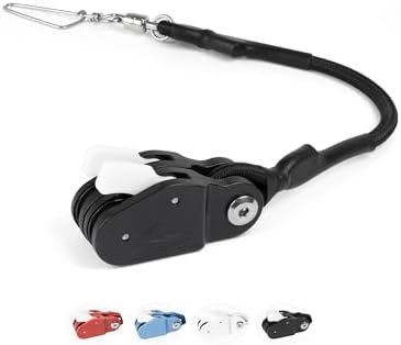 BLUEWING Outrigger Halyard Lock Pulley Single/Double/Triple Halyard Line Lock Pulley with Ball Bearing Snap Swivel for Offshore Fishing by BLUEWING