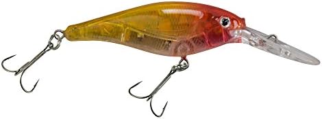 Berkley Flicker Shad Fishing Lure, Flashy Clown, 1/2 oz, 3 1/2in | 9cm Crankbaits, Size, Profile and Dive Depth Imitates Real Shad, Equipped with Fusion19 Hook by Berkley
