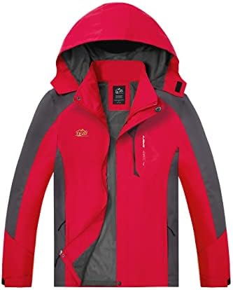 TEZO Mens Rain Jacket Waterproof with Hooded Hiking Coat Lightweight Windbreaker by TEZOSPORTSLIFE
