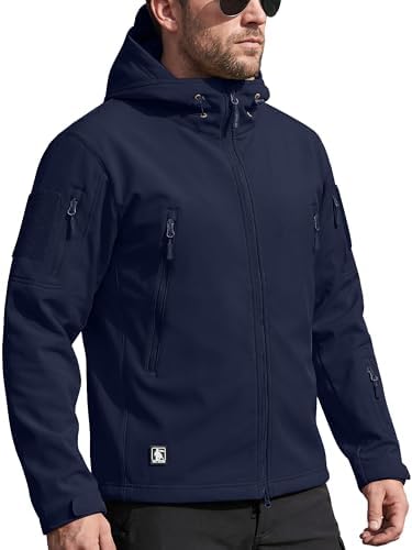 FREE SOLDIER Men's Hooded Waterproof Softshell Jacket by FREESOLDIER
