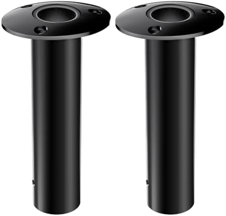 Fishing Rod Holder 2 Pack, 316 Stainless Steel 15/30/90 Degree Rod Holders for Fishing Boat, Flush Mount with Cap, Heavy Duty by Unknown
