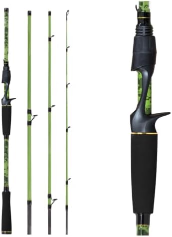 Fiblink Travel Fishing Rod,Spinning Rod & Casting Rod 5'6"/6'/6'6"/7'/7'6" by Fiblink