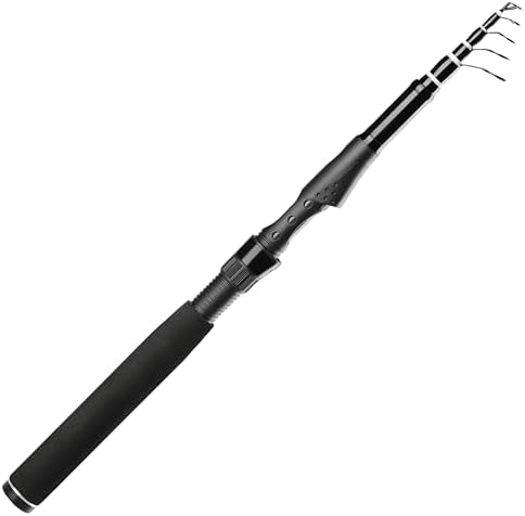 Whistytwig Carbon Fiber Telescopic Fishing Rod - Portable Collapsible Design for Travel and Adventure - Versatile Saltwater and Freshwater Fishing Pole by WHISTYTWIG