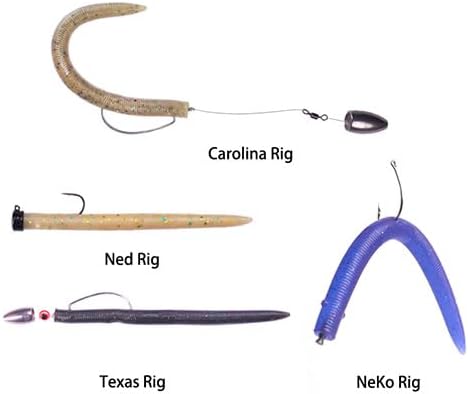 5" Stick Worms for Bass Fishing, Soft Plastic Wacky Worms, Durable Baits for Texas Carolina Rig, Freshwater Saltwater Lures - Image 5
