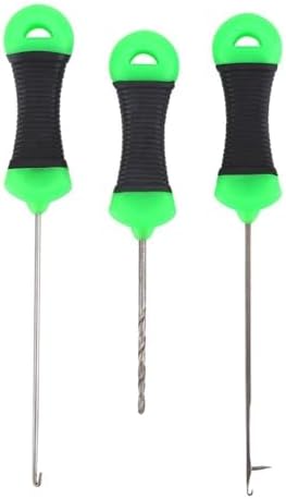 3PCS Fishing Bait Needles Carbon Steel Carp Baiting Hook Drill Rig Tools Saltwater & Freshwater​ by Chiffonade
