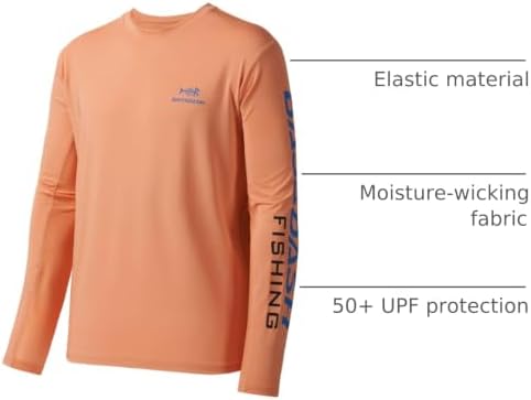 BASSDASH Fishing T Shirts for Men UV Sun Protection UPF 50+ Long Sleeve Tee T-Shirt - Image 3