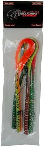 Delong Lures Fishing Lures Bass Set, 10" Pre-Rigged Weedless Swim Bait, Twister Tail Bass Fishing Lures, Extra Durable Soft Plastic Baits for Freshwater - 5 pcs Bass Baits and Lures Pack, Made in USA - Image 5