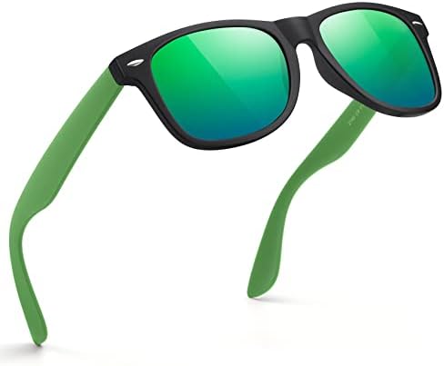 FEIDUSUN Sunglasses Men Polarized Sunglasses for Mens and Womens,Black Retro Sun Glasses Driving Fishing UV Protection by FEIDUSUN