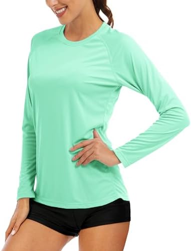 MAGCOMSEN Women's Long Sleeve Shirts UPF 50+ Sun Protection Shirts for Hiking Fishing Workout Rash Guard by MAGCOMSEN