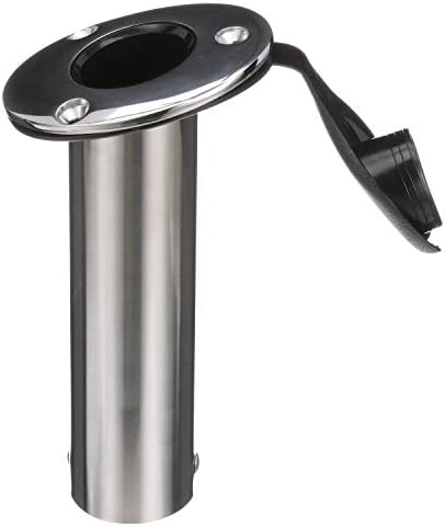 Attwood 66362-7 Stainless Steel Flush Mount Rod Holder, 2-Inch Diameter, 7 ½ Inches Long, 30-Degree Top Flange, Open Base End - Image 3