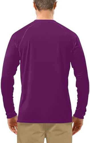 Roadbox Men's UPF 50+ UV Sun Protection Shirts, Long Sleeve Swim Rash Guard - Image 2