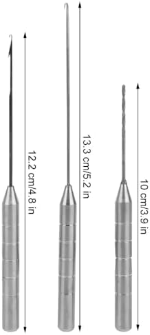 Rigging Combo – Stainless Steel & Aluminum Alloy Baiting Rig Tool Kit for Boilies & Pellets, Includes Hook Needle, Stringer & Drill - Image 3