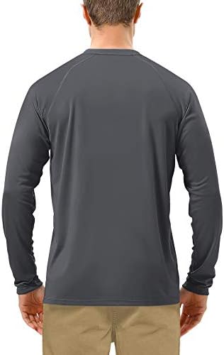 Roadbox Men's UPF 50+ UV Sun Protection Shirts, Long Sleeve Swim Rash Guard - Image 2