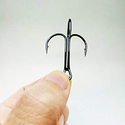 AMHDV 100pcs Treble Hooks Sharp Triple Hook for Freshwater Saltwater - Image 6