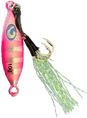 LightTackleCentral Micro Slow Pitch Jig, Multicolor Teardrop Shape, Casting and Jigging Spoon, Suitable for Fresh and Saltwater, Offshore to Ice Fishing by Unknown