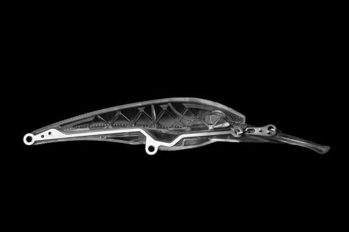 Nomad Design DTX Minnow with Patented Autotune System - Distressed Baitfish Swimming Action, BKK Diablo - Image 3