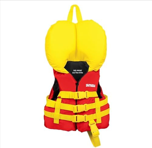 Airhead General Purpose Life Jacket for Adults & Kids - US Coast Guard Approved Life Vest for Men, Women, Youth, Child & Infant, Boating Safety PFD for Fishing & Swimming by Unknown