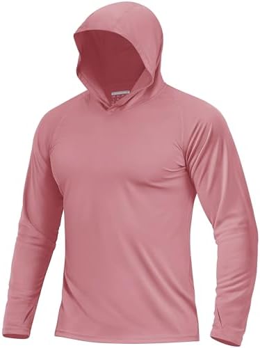 Boladeci Men's UPF 50+ Sun Protection Lightweight Hoodie Shirts Long Sleeve Fishing Shirt SPF UV Hiking Swim by Boladeci