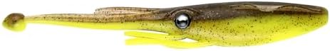 Nomad Design Live Ops Jerksquid 7” Unrigged Jerkshad Soft Bait Lure, Trophy-Class Squid with Reactor-UV & Glow, (3 Pack), for Striped Bass & Snapper by NomadDesign