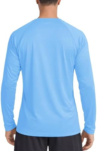 Boladeci Men's UPF 50+ Sun Protection UV SPF Shirts Long Sleeve Lightweight Quick Dry Swim T-Shirts Rash Guard - Image 6