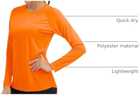 MAGCOMSEN Women's Long Sleeve Shirts UPF 50+ Sun Protection Shirts for Hiking Fishing Workout Rash Guard - Image 4