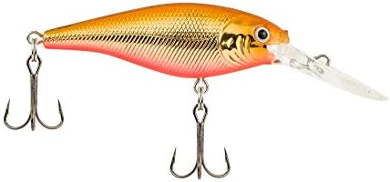 Berkley Flicker Shad Fishing Lure, Copper Head, 1/2 oz, 3 1/2in | 9cm Crankbaits, Size, Profile and Dive Depth Imitates Real Shad, Equipped with Fusion19 Hook by Berkley