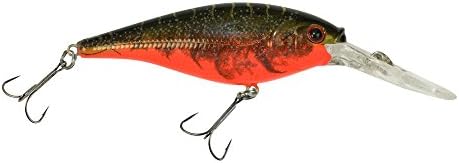 Berkley Flicker Shad Fishing Lure, Red Tiger, 1/8 oz, 1 1/2in | 4cm Crankbaits, Size, Profile and Dive Depth Imitates Real Shad, Equipped with Fusion19 Hook by Berkley