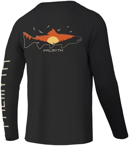 Palmyth Fishing Shirts for Men Long Sleeve UPF 50+ T Shirt Sun Protection by PALMYTH