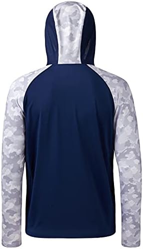 BASSDASH Men’s UPF 50 Performance Fishing Shirt Cooling Hoodie Camo Long Sleeve FS17M - Image 2
