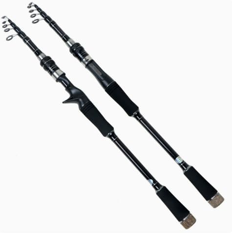 Telescopic M Carbon Fishing Rod Portable Spinning Casting Travel by Unknown