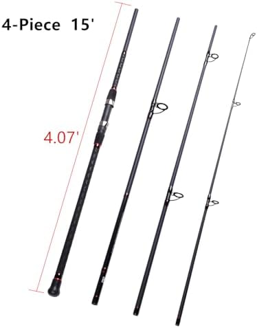 Fiblink Surf Spinning Fishing Rod 2-Piece/4-Piece Graphite Travel Fishing Rod - Image 2