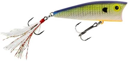 Rebel Pop-R Feathered Topwater Popper Fishing Lure - Image 2