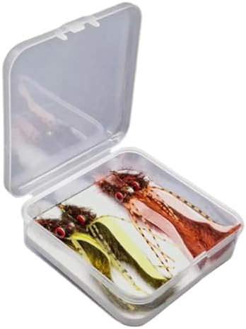 Fly Fishing Lures 4 PCS High Carbon Steel Fly Fishing Flies Lures Assortment Box Durable Set Salmon Accessories by Unknown