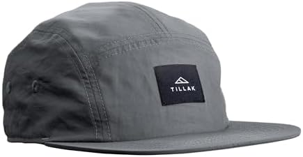Tillak Wallowa Camp Hat, Lightweight Nylon 5 Panel Cap with Snap Closure by Tillak