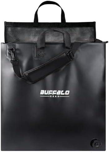 Buffalo Gear Fish Tournament Weigh in Bag for Bass Fishing, Heavy Duty Fish Bag for Caught Fish Waterproof,Leakproof,Puncture Resistant by BuffaloGear