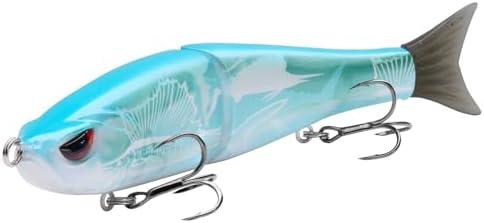 Bassdash SwimShad Glide Baits Jointed Swimbait Bass Pike Salmon Trout Muskie Fishing Lure by Bassdash