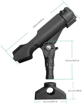 Fishing Rod Holders for Boat Rod Holder 360-degree Kayak Rod Holder Side Deck Mount Rod Holder Boat Fishing Pole Holders - Image 3