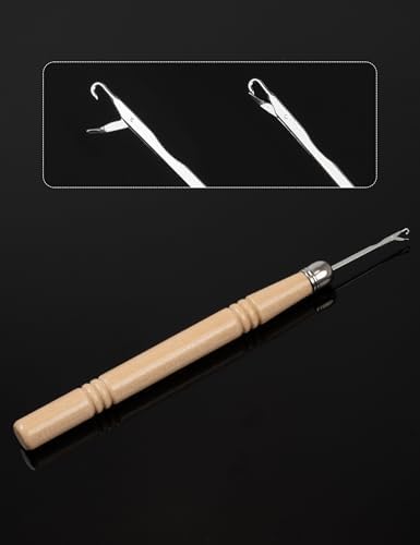 BLUEWING Bait Needle Hollowcore Splicing Tool, Latch Hook Rigging Needle for Offshore Bait Rigging & Loop Making - Image 3