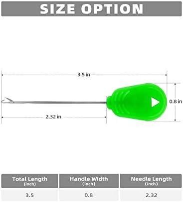 BLUEWING Bait Needle Hollowcore Splicing Tool, Latch Hook Rigging Needle for Offshore Bait Rigging & Loop Making - Image 4