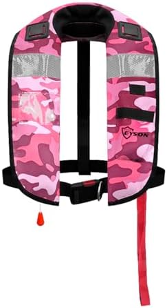 Automatic Inflatable Life Jacket|Life Vest for Adults|PFD Low Profile|Supports up to 330 lbs(ES639720) by morinokawau
