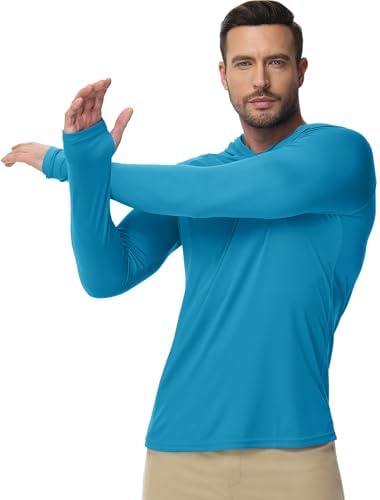Boladeci Men's UPF 50+ Sun Protection Lightweight Hoodie Shirts Long Sleeve Fishing Shirt SPF UV Hiking Swim - Image 2
