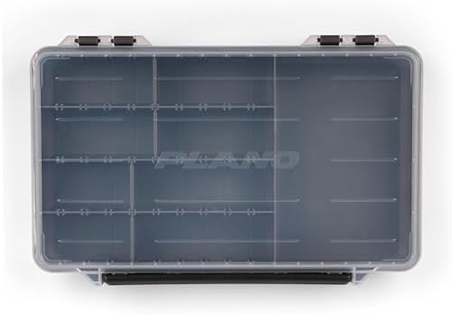 Plano StowAway 3600 50/50 Split Stow Tackle Box, 4-Pack, Corrosion-Preventive Rustricor, Single Latch Design, Transparent DuraView Lid, Stackable Storage for Fishing Bait, Lures and Gear - Image 4